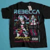 Cyberpunk Edgerunners T-shirt, Edge runners DAVID & LUCY neon shirt