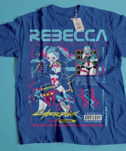 Alternative view of Cyberpunk Edgerunners T-shirt, Edge runners DAVID & LUCY neon shirt