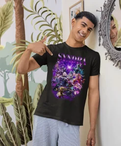 Alternative view of Syndra League of Legends Shirt • Dark Sovereign Anime Tee • Mage Champion Fan Art Graphic • Gamer Gift for LoL Players & Esports Fans