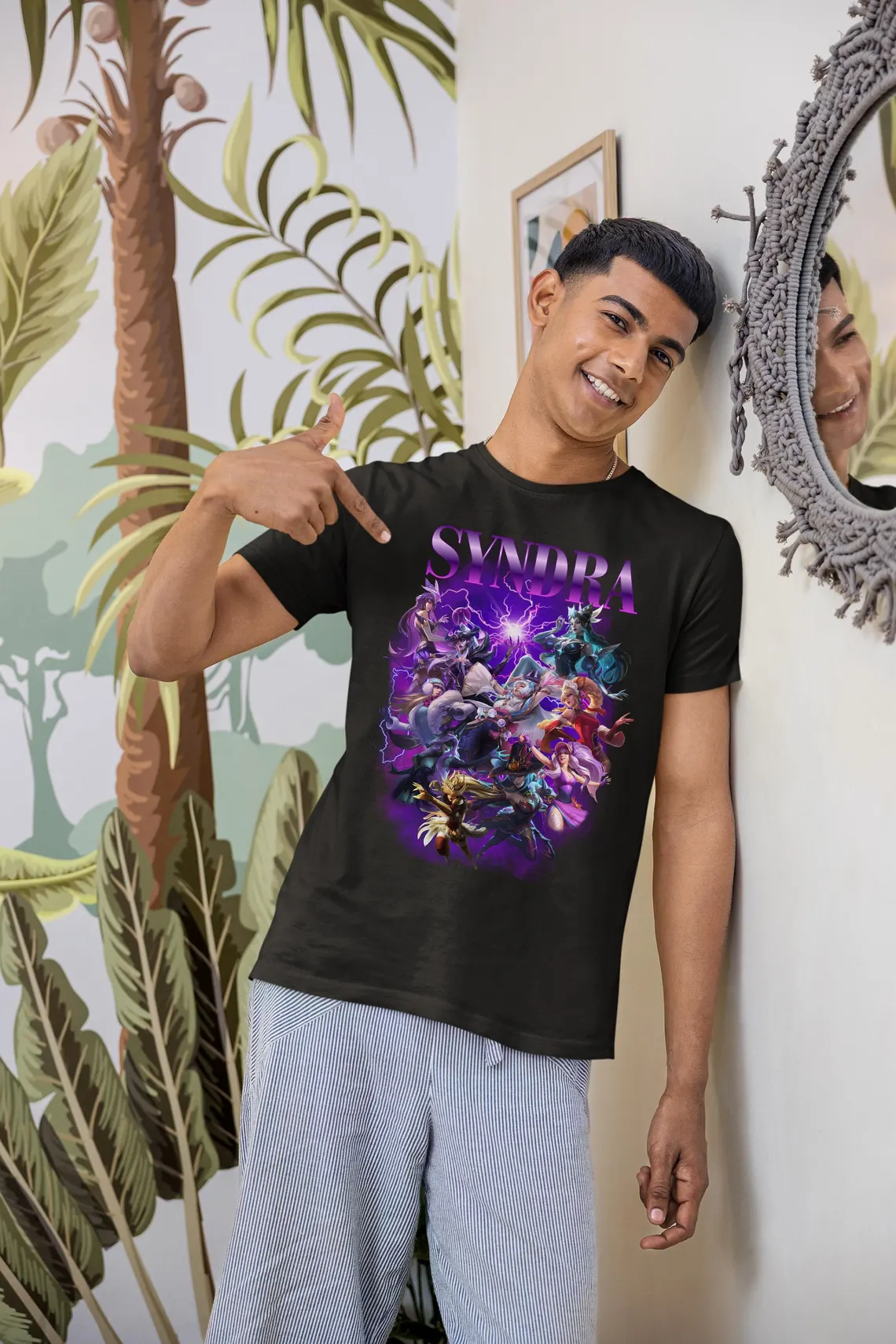 Syndra League of Legends Shirt • Dark Sovereign Anime Tee • Mage Champion Fan Art Graphic • Gamer Gift for LoL Players & Esports Fans - Image 2